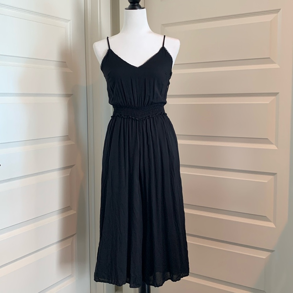 ARITZIA WILFRED WOMEN’S BLACK WIDE-LEG JUMPSUIT